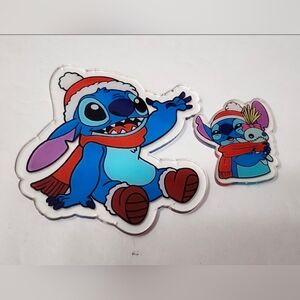 Blue Monster Sti Acrylic Flatback Christmas Badge Pen Keychain Santa Xmas Crafts
